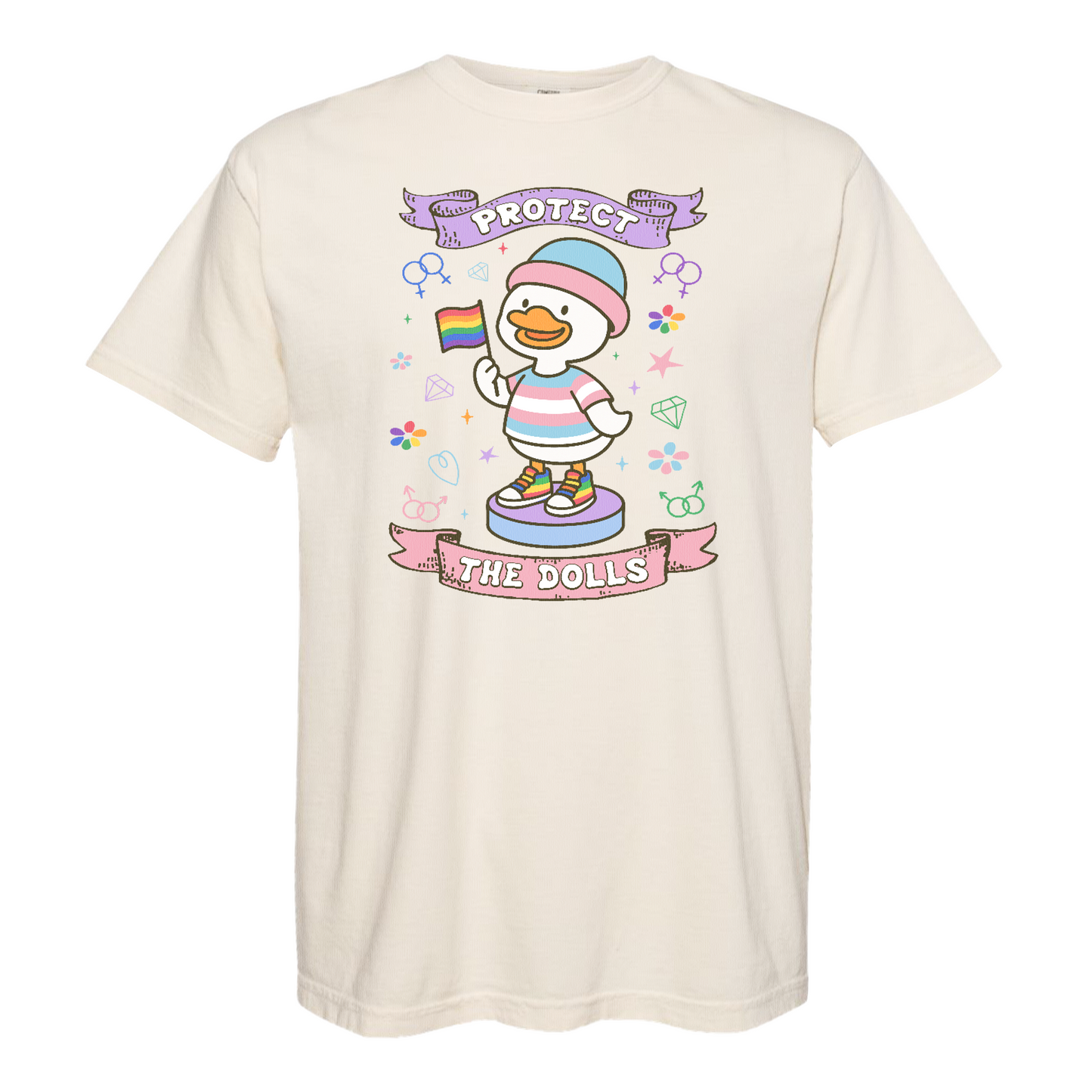 Protect The Dolls Comfort Colors Shirt,Trans Rights Transgender Pride Feminist Shirt