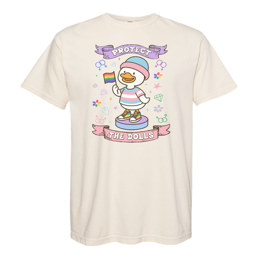 Protect The Dolls Comfort Colors Shirt,Trans Rights Transgender Pride Feminist Shirt