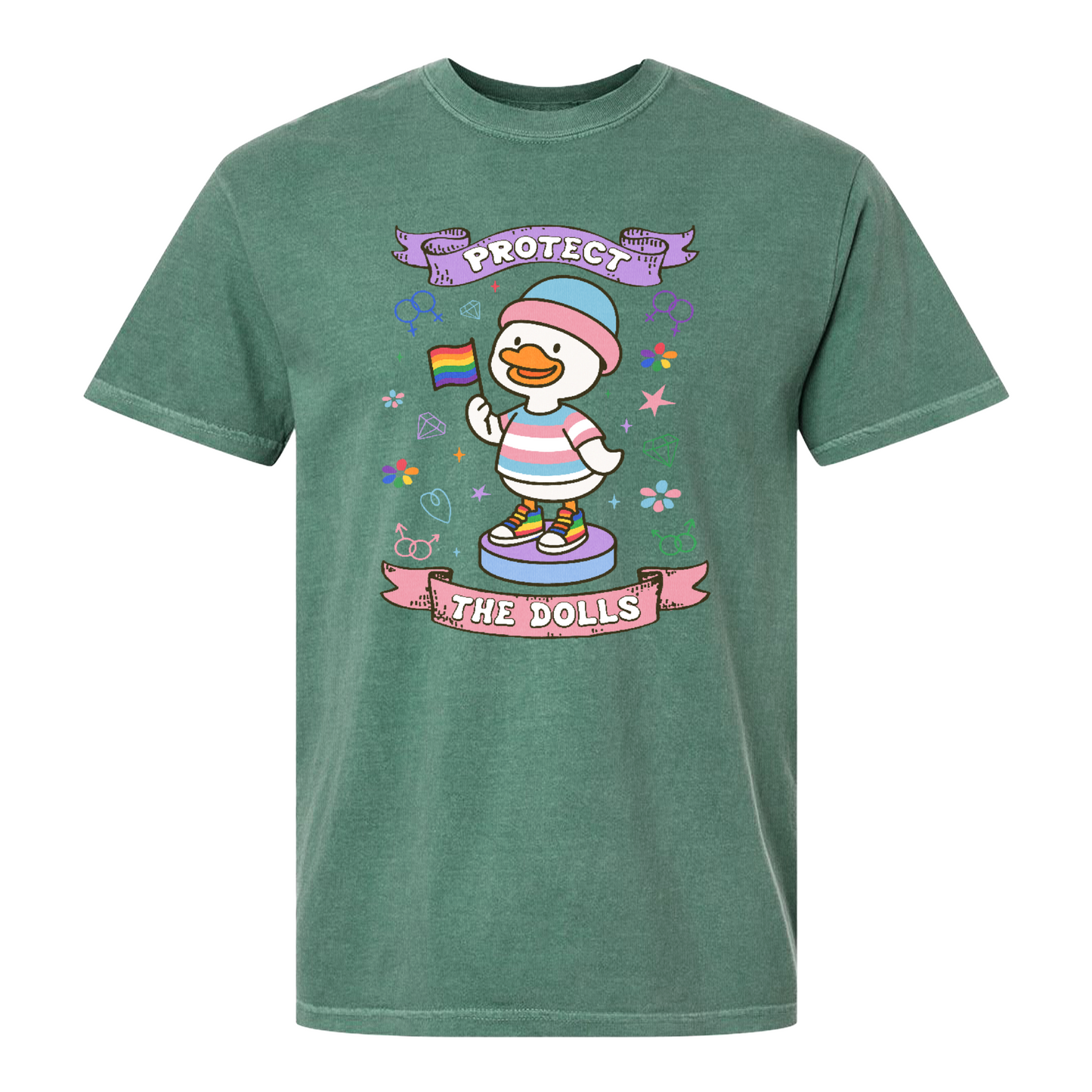 Protect The Dolls Comfort Colors Shirt,Trans Rights Transgender Pride Feminist Shirt