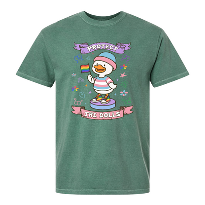 Protect The Dolls Comfort Colors Shirt,Trans Rights Transgender Pride Feminist Shirt