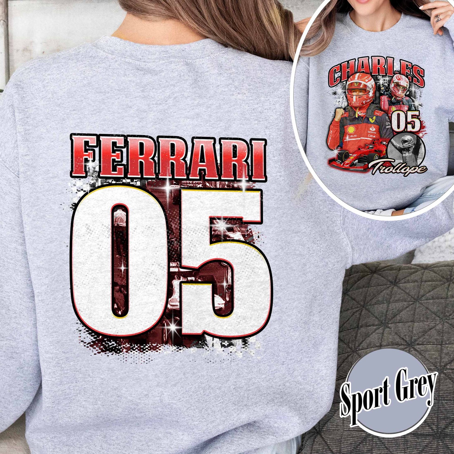 Racing Bootleg Sweatshirt,Racing Fan Gift for him, Personalized Name and Number Bleached, F1 Merch