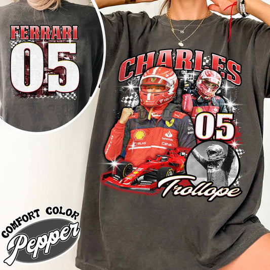 Racing Bootleg Comfort Colors Shirt,Racing Fan Gift for him, Personalized Name and Number Bleached, F1 Merch