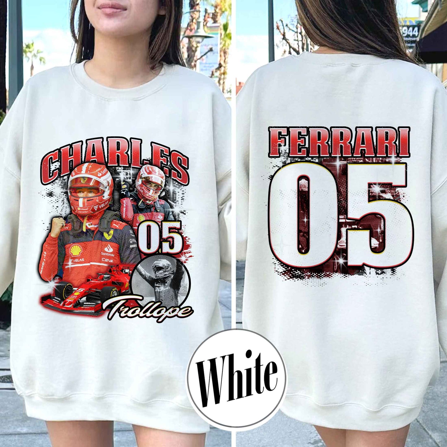 Racing Bootleg Sweatshirt,Racing Fan Gift for him, Personalized Name and Number Bleached, F1 Merch