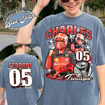 Racing Bootleg Comfort Colors Shirt,Racing Fan Gift for him, Personalized Name and Number Bleached, F1 Merch