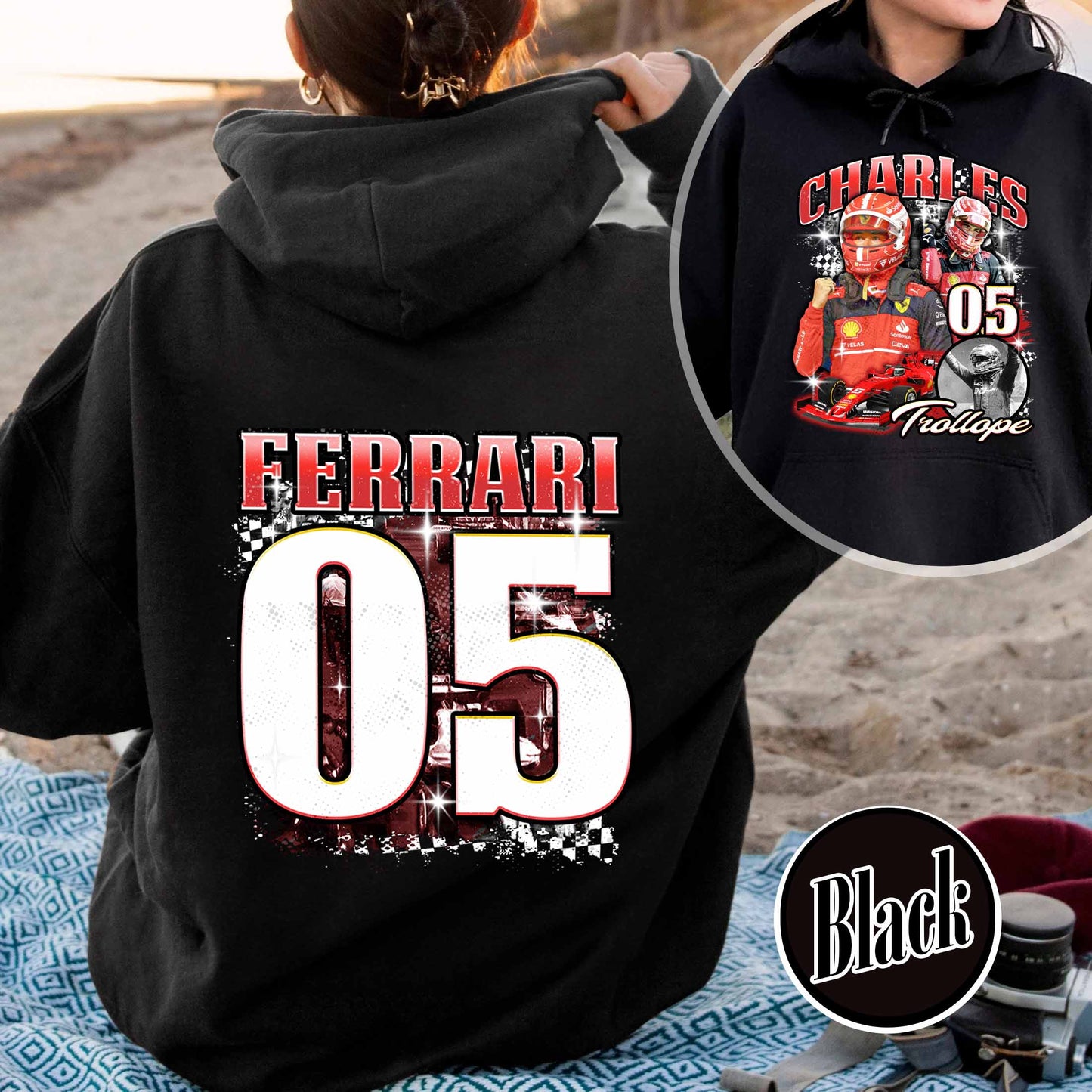 Racing Bootleg Hoodie,Racing Fan Gift for him, Personalized Name and Number Bleached, F1 Merch