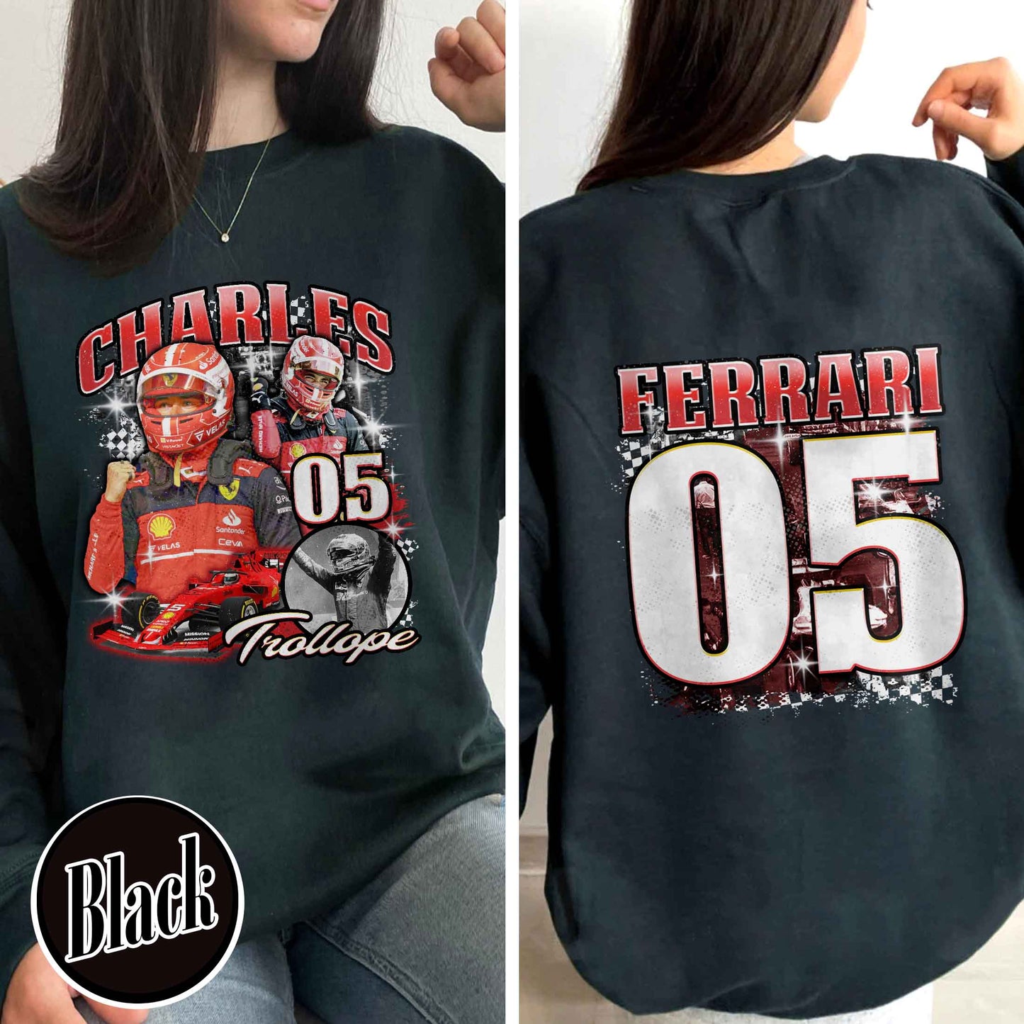 Racing Bootleg Sweatshirt,Racing Fan Gift for him, Personalized Name and Number Bleached, F1 Merch