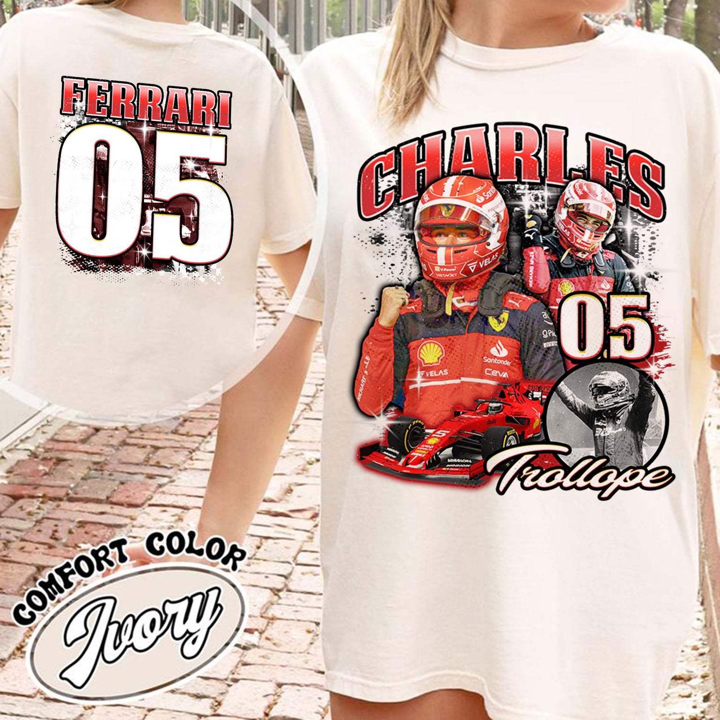 Racing Bootleg Comfort Colors Shirt,Racing Fan Gift for him, Personalized Name and Number Bleached, F1 Merch
