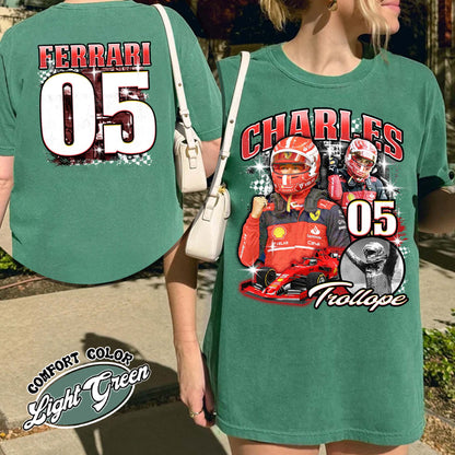 Racing Bootleg Comfort Colors Shirt,Racing Fan Gift for him, Personalized Name and Number Bleached, F1 Merch