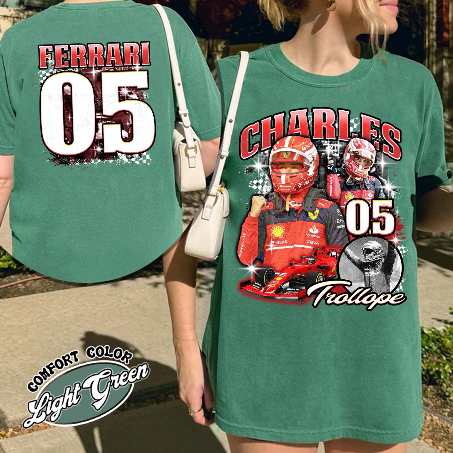 Racing Bootleg Comfort Colors Shirt,Racing Fan Gift for him, Personalized Name and Number Bleached, F1 Merch