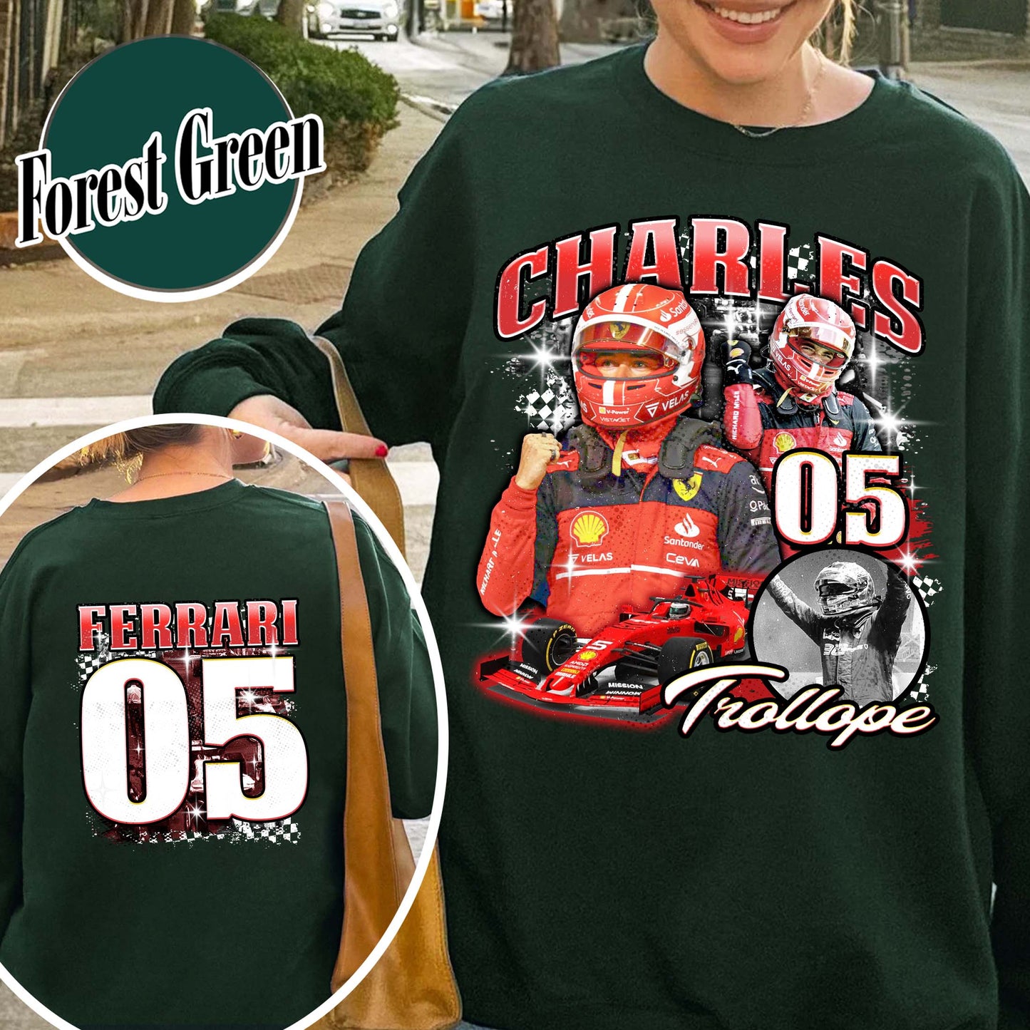 Racing Bootleg Sweatshirt,Racing Fan Gift for him, Personalized Name and Number Bleached, F1 Merch