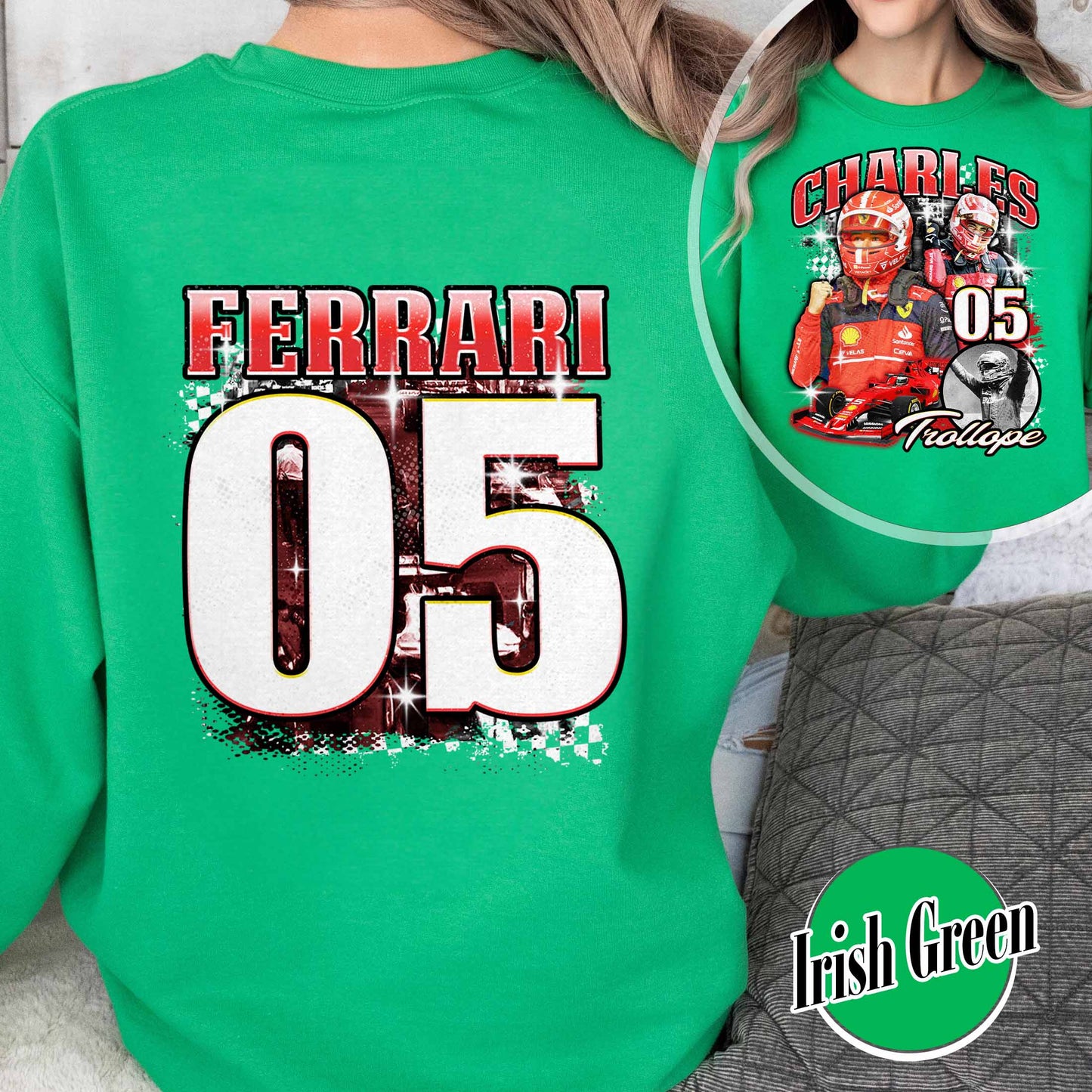 Racing Bootleg Sweatshirt,Racing Fan Gift for him, Personalized Name and Number Bleached, F1 Merch