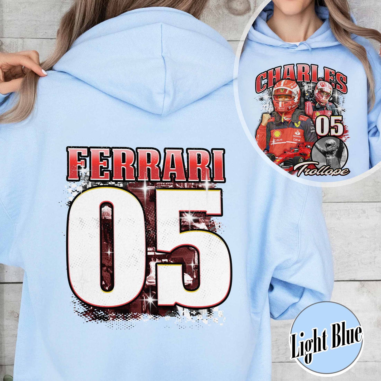Racing Bootleg Hoodie,Racing Fan Gift for him, Personalized Name and Number Bleached, F1 Merch