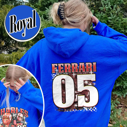 Racing Bootleg Hoodie,Racing Fan Gift for him, Personalized Name and Number Bleached, F1 Merch