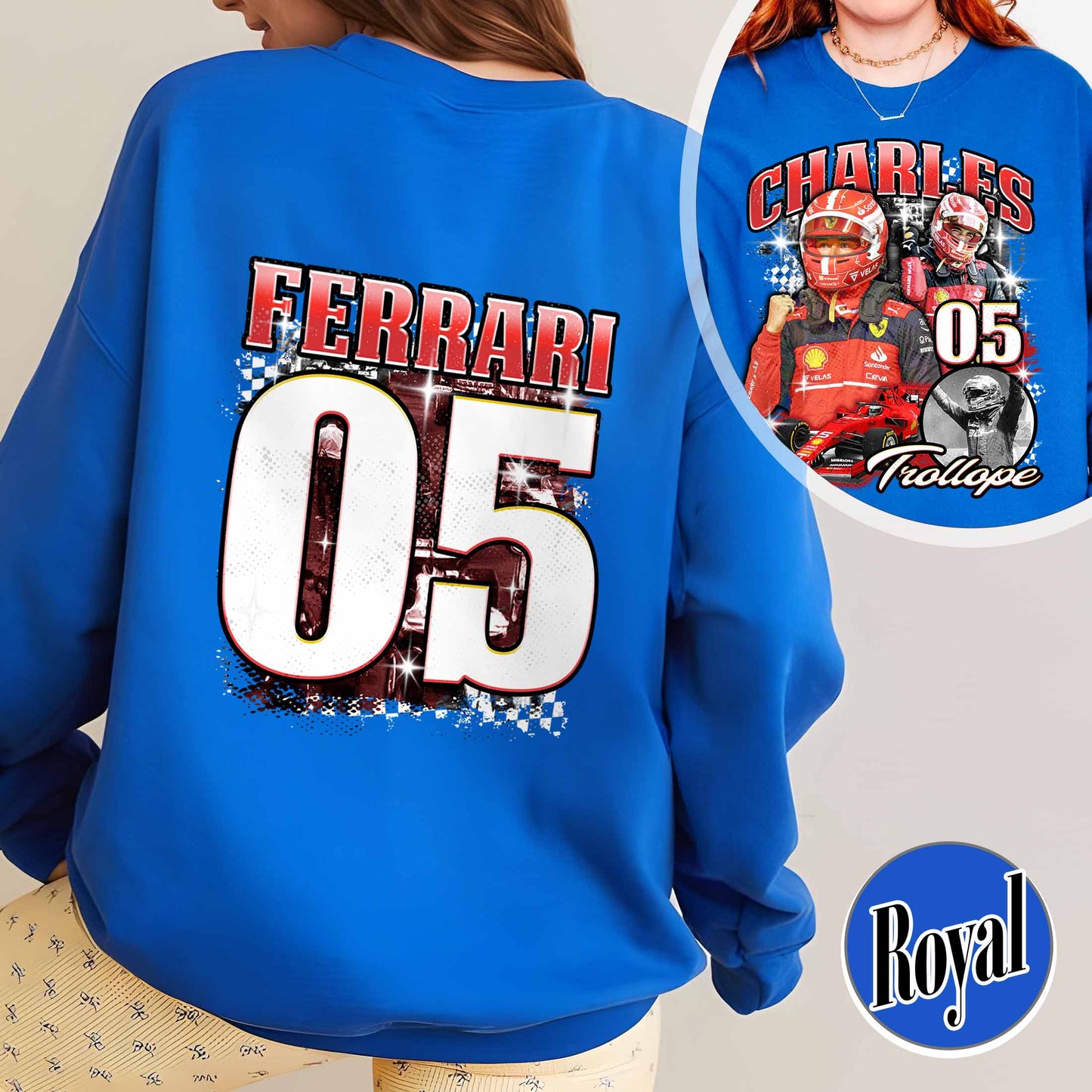 Racing Bootleg Sweatshirt,Racing Fan Gift for him, Personalized Name and Number Bleached, F1 Merch