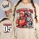 Racing Bootleg Sweatshirt,Racing Fan Gift for him, Personalized Name and Number Bleached, F1 Merch
