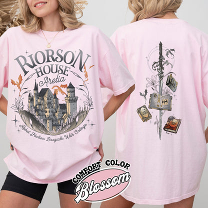 Rebecca Yoros Fourth Wing Comfort Color Shirt, Xaden Riorson House Aretia Shirt, Dragon Rider Shirt