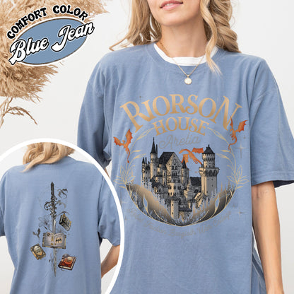 Rebecca Yoros Fourth Wing Comfort Color Shirt, Xaden Riorson House Aretia Shirt, Dragon Rider Shirt