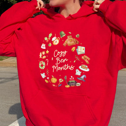 Cozy Ber Months Shirt, Fall Winter Seasonal Tee, Autumn Halloween Thanksgiving Christmas Top Hoodie