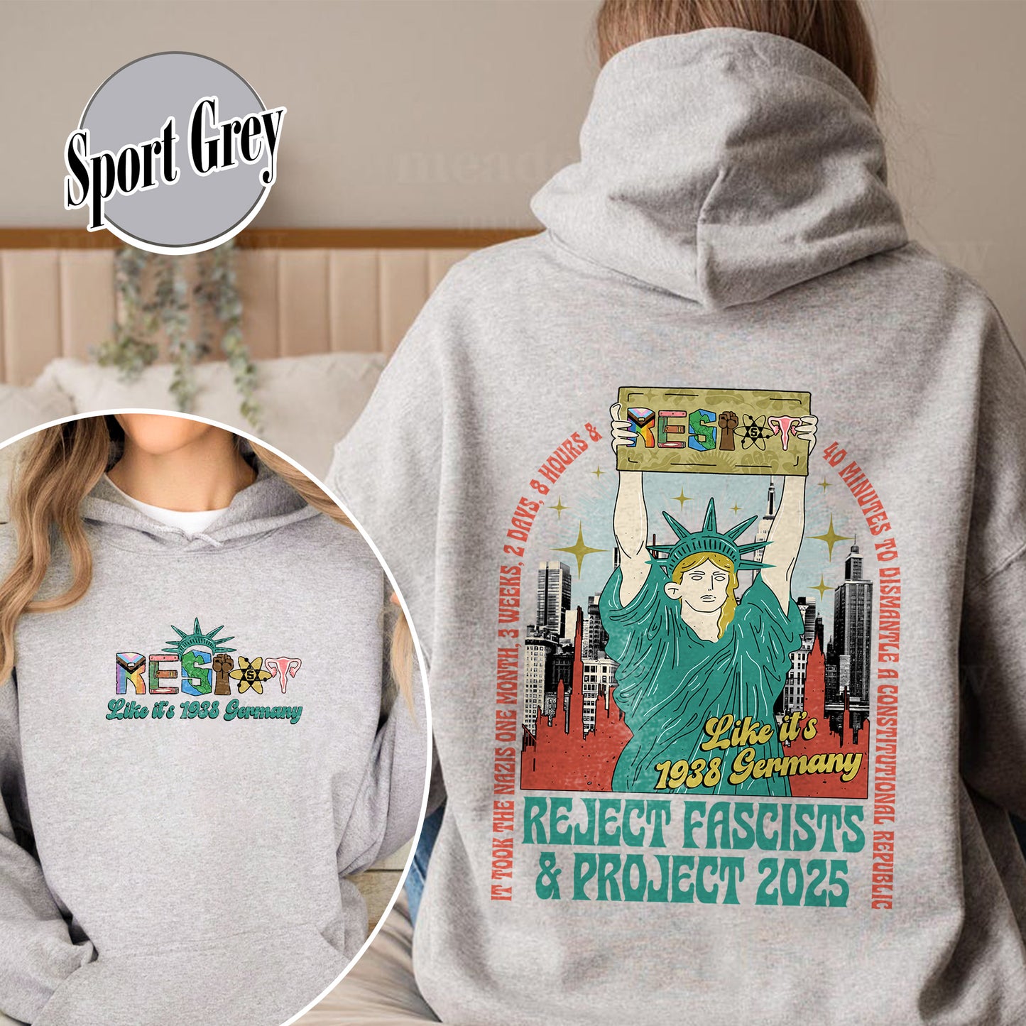 Resist Hoodie, Fdt Hoodie,Not my president Hoodie, Strong Women Hoodie, Political Hoodie