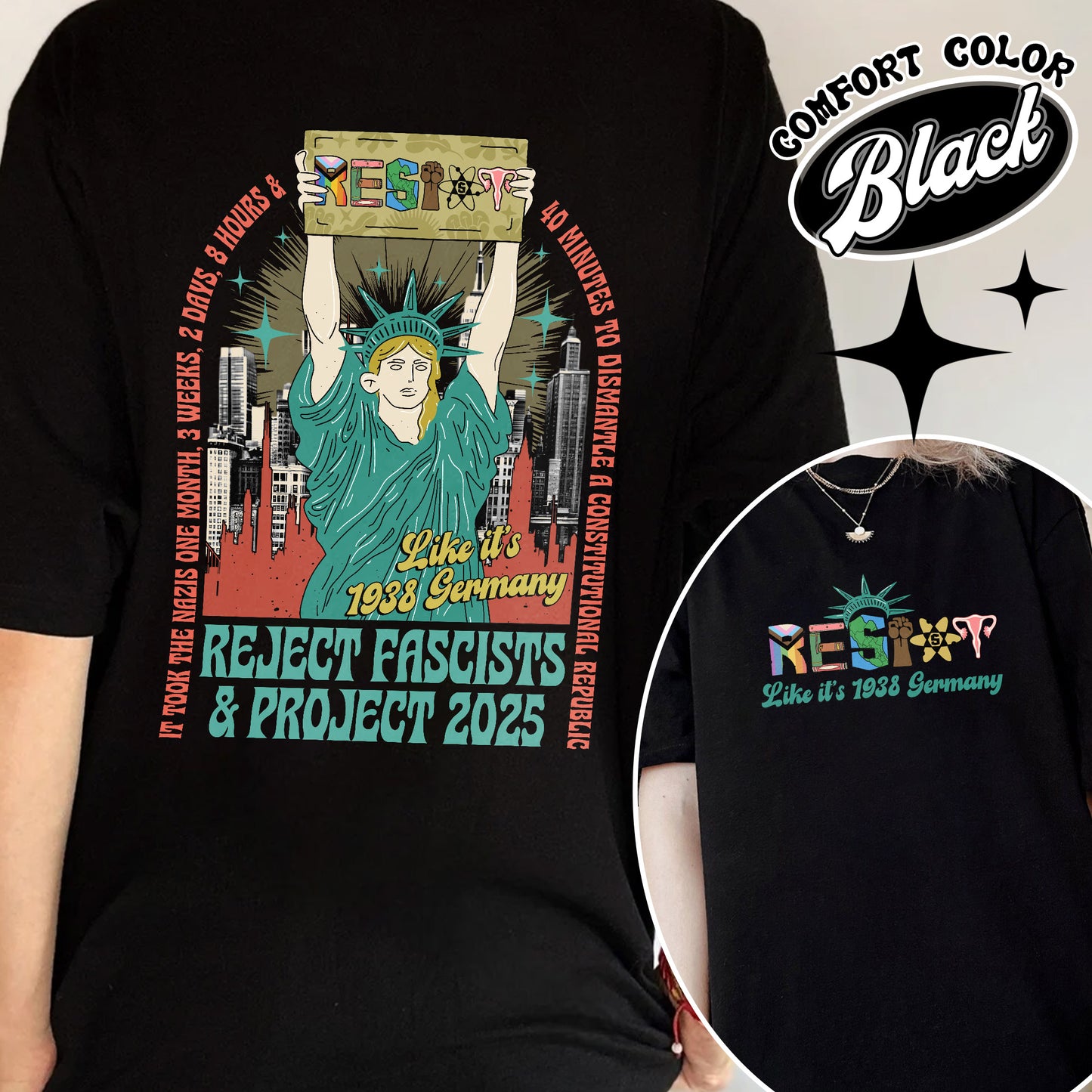 Resist Comfort Colors Shirt, Fdt shirt,Not my president tee, Strong Women Shirt, Political Tee