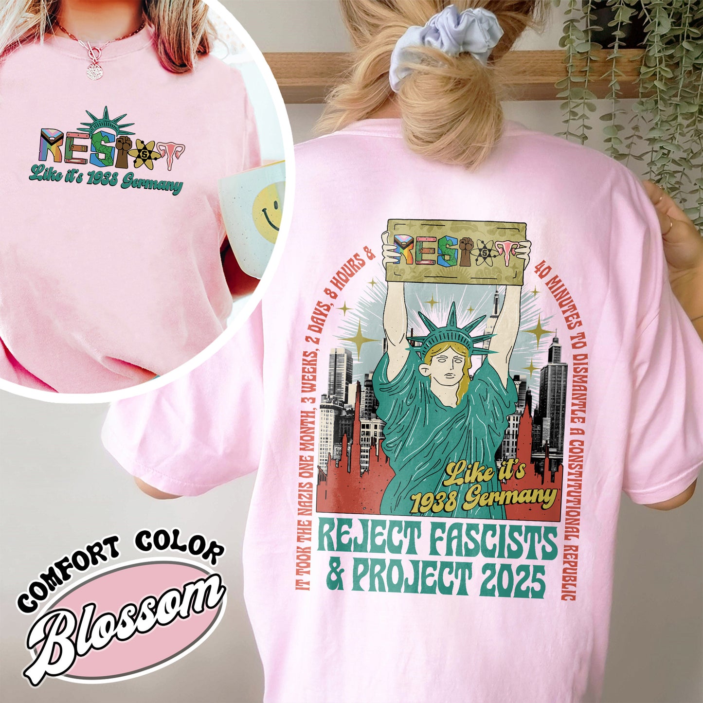 Resist Comfort Colors Shirt, Fdt shirt,Not my president tee, Strong Women Shirt, Political Tee