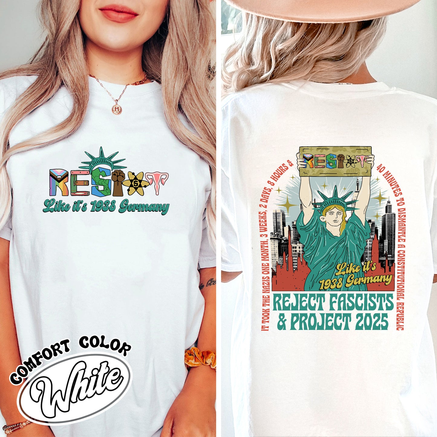 Resist Comfort Colors Shirt, Fdt shirt,Not my president tee, Strong Women Shirt, Political Tee