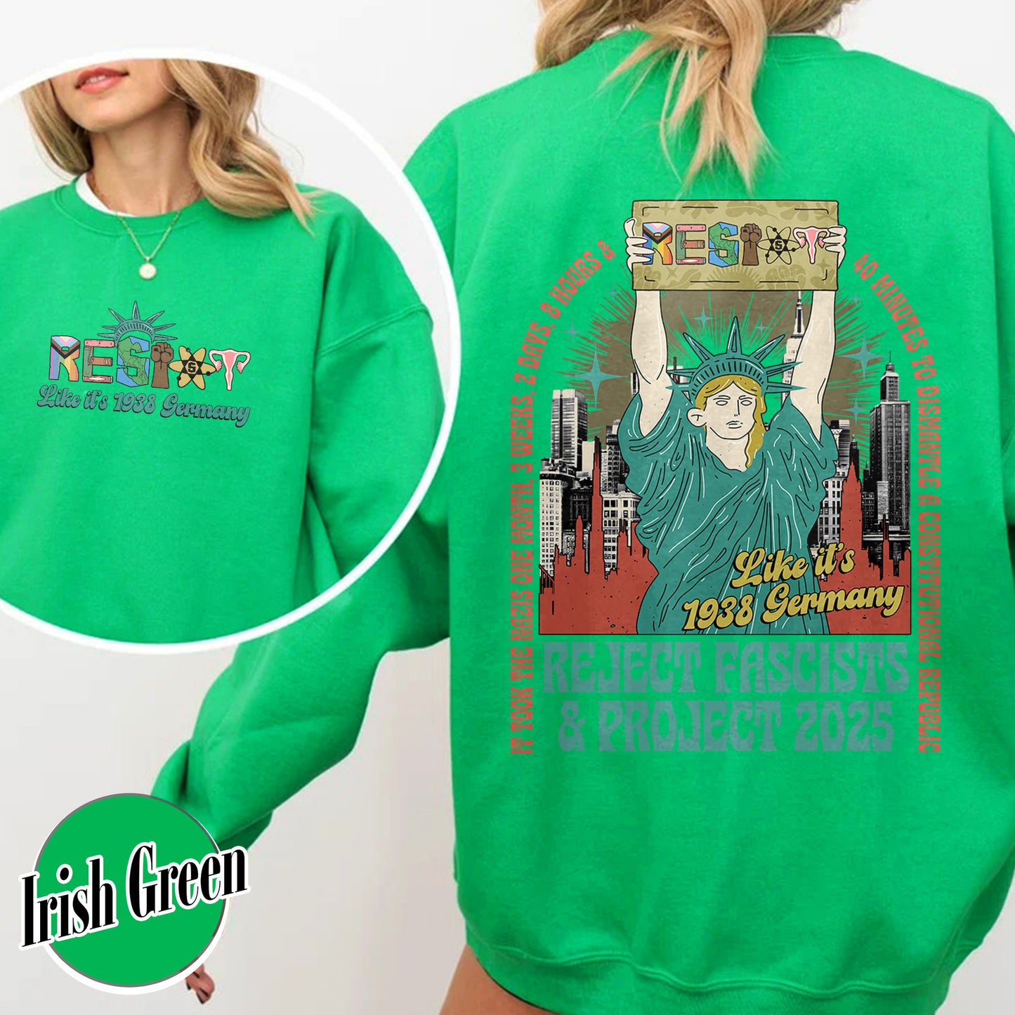 Resist Sweatshirt, Fdt Sweatshirt,Not my president Sweatshirt, Strong Women Sweatshirt, Political Sweatshirt