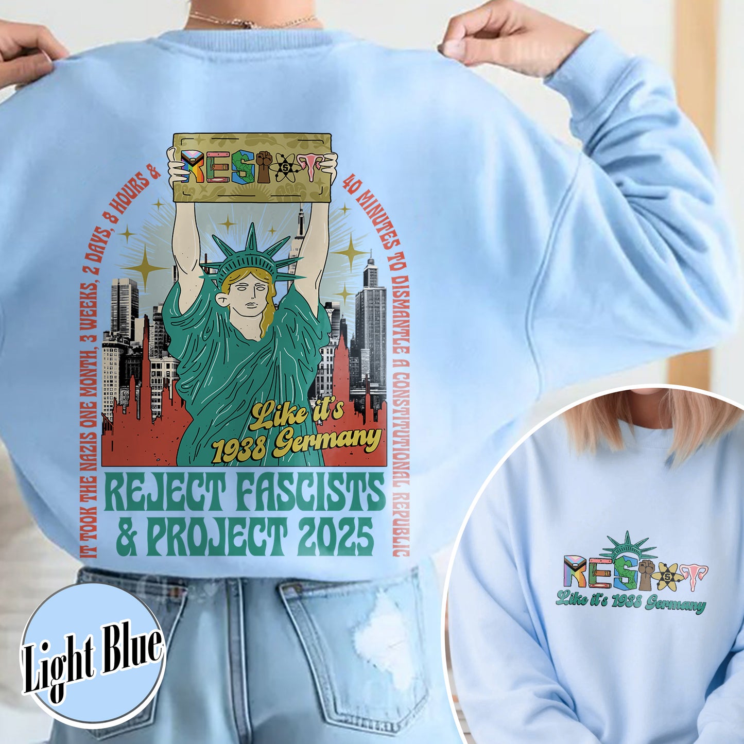 Resist Sweatshirt, Fdt Sweatshirt,Not my president Sweatshirt, Strong Women Sweatshirt, Political Sweatshirt