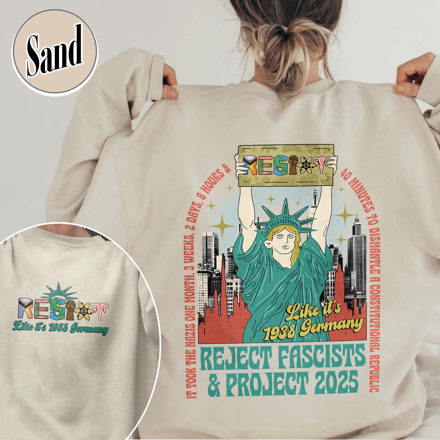 Resist Sweatshirt, Fdt Sweatshirt,Not my president Sweatshirt, Strong Women Sweatshirt, Political Sweatshirt