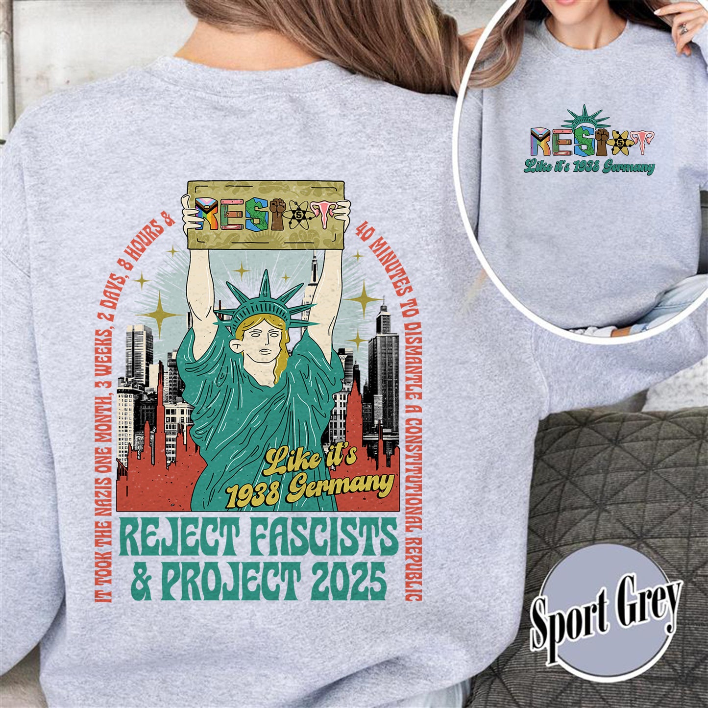 Resist Sweatshirt, Fdt Sweatshirt,Not my president Sweatshirt, Strong Women Sweatshirt, Political Sweatshirt