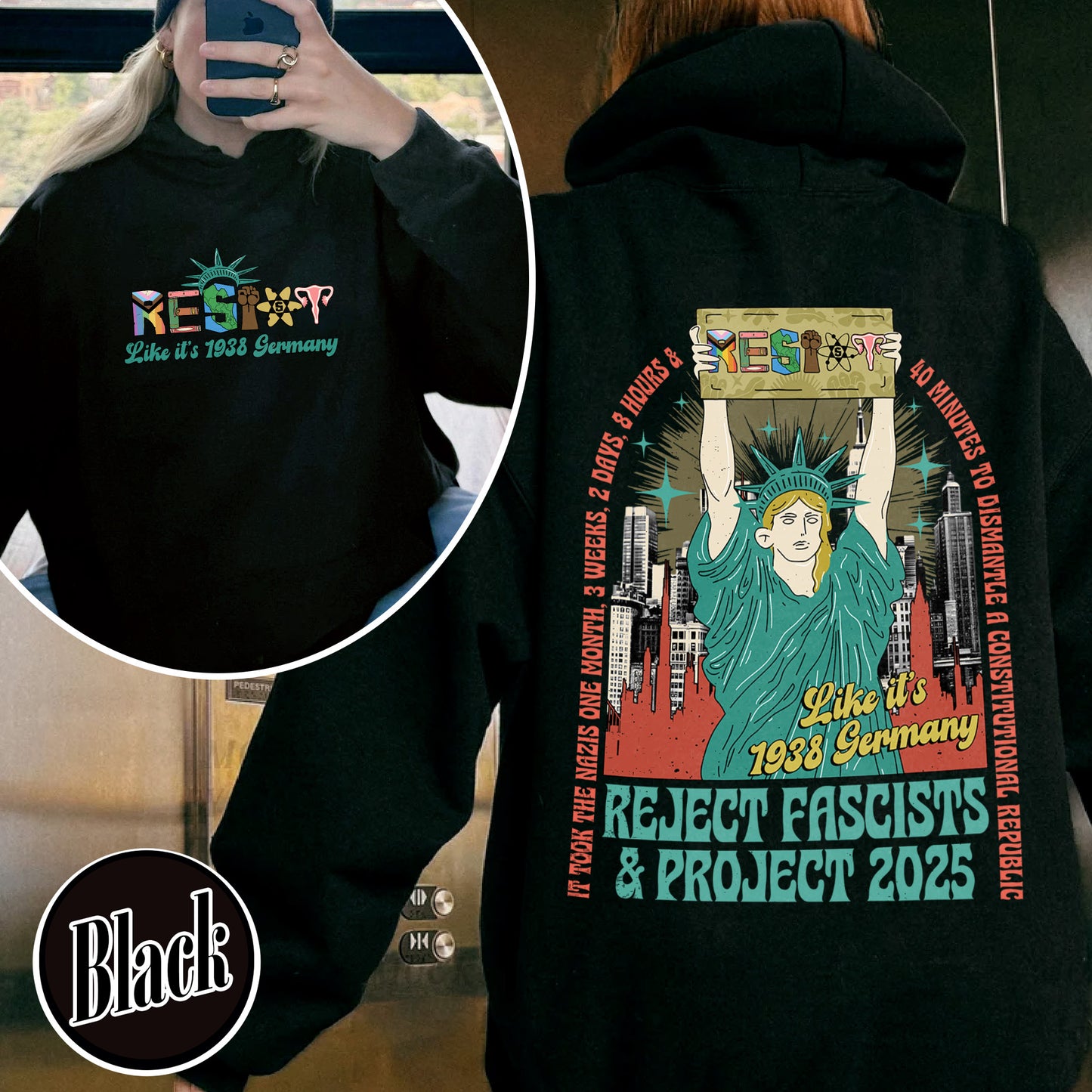 Resist Hoodie, Fdt Hoodie,Not my president Hoodie, Strong Women Hoodie, Political Hoodie