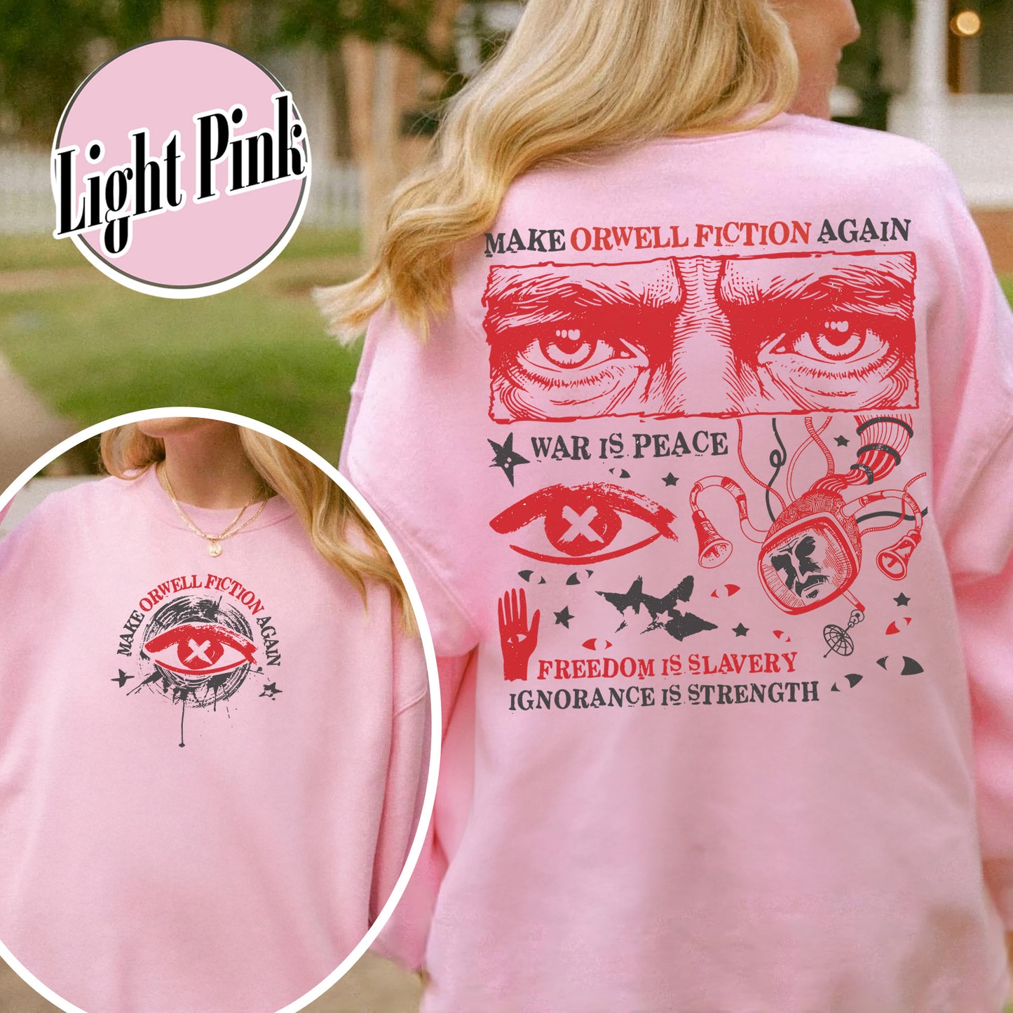 Resist Sweatshirt,Make Orwell Fiction Again Sweatshirt, Orwell Sweatshirt, Literary Sweatshirt,1984 Sweatshirt,2025 Political Activist