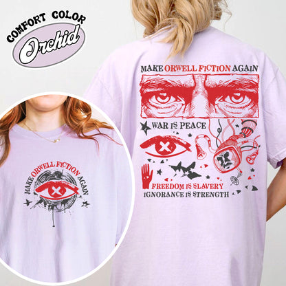 Resist  Comfort Colors Shirt,Make Orwell Fiction Again Shirt, Orwell Tee, Literary Tee,1984 T-shirt,2025 Political Activist
