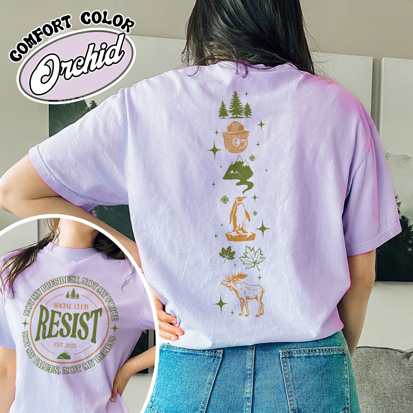 Resist Social Club Shirt, Penguins Smokey Bear Canada Shirt, Stay Salty Resistance Shirt