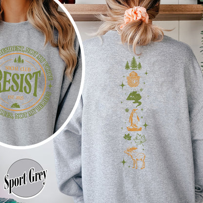 Resist Social Club Sweatshirt, Penguins Smokey Bear Canada Sweatshirt, Stay Salty Resistance Sweatshirt