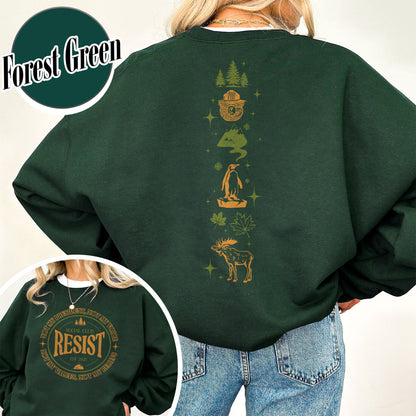 Resist Social Club Sweatshirt, Penguins Smokey Bear Canada Sweatshirt, Stay Salty Resistance Sweatshirt