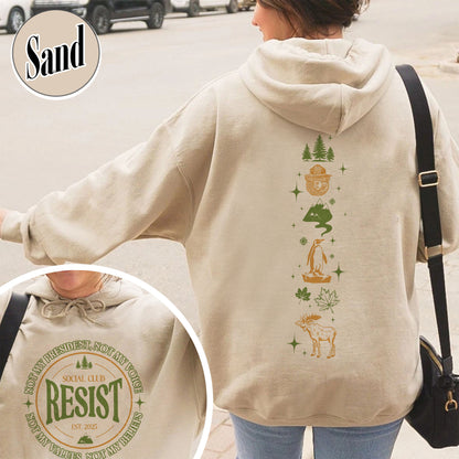Resist Social Club Hoodie, Penguins Smokey Bear Canada Hoodie, Stay Salty Resistance Hoodie