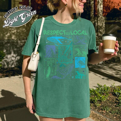 Respect The Local Wildlife Comfort Colors Shirt,Gift For Nature Lover, Animal Lover, Protect National Parks