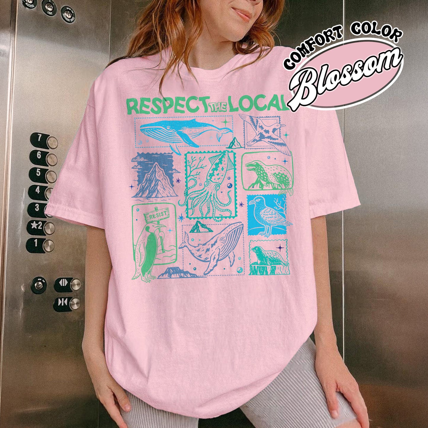 Respect The Local Wildlife Comfort Colors Shirt,Gift For Nature Lover, Animal Lover, Protect National Parks