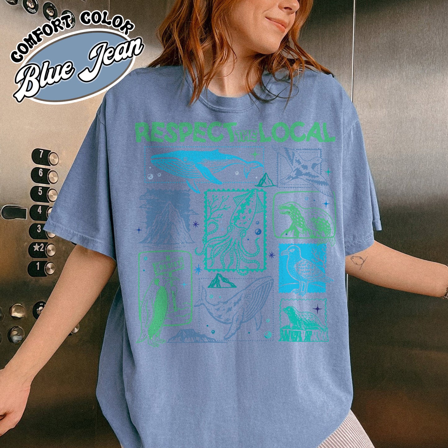 Respect The Local Wildlife Comfort Colors Shirt,Gift For Nature Lover, Animal Lover, Protect National Parks