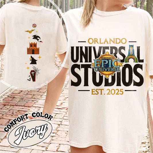 Family Trip Comfort Colors Shirt, Family Universe Park Trip Shirt, Vintage Walt Disney Wolrd Tee