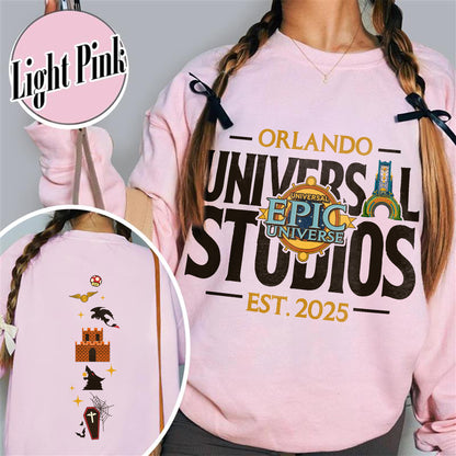 Family Trip Sweatshirt, Family Universe Park Trip Sweatshirt, Vintage Walt Disney Wolrd Sweatshirt