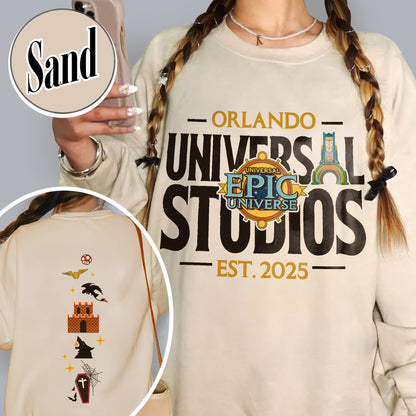 Family Trip Sweatshirt, Family Universe Park Trip Sweatshirt, Vintage Walt Disney Wolrd Sweatshirt