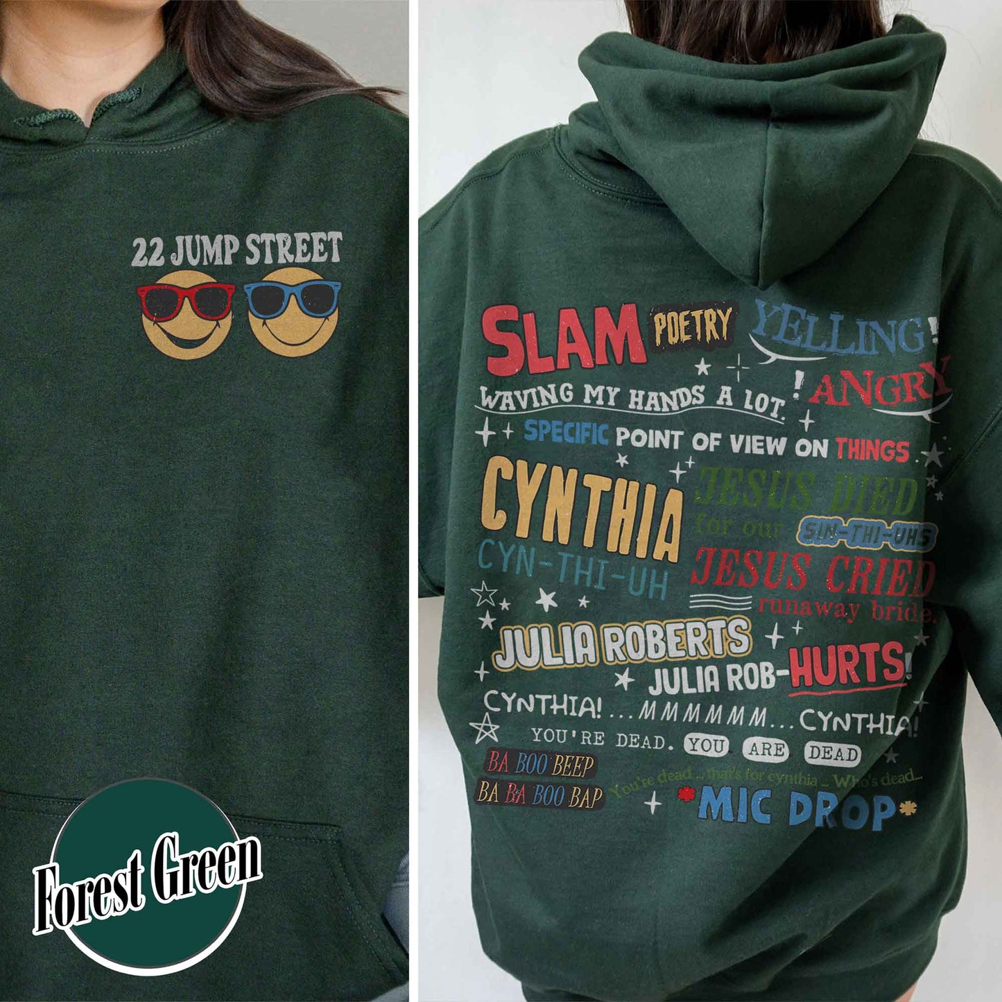 Cynthia Slam Poetry Hoodie, Hoodie With Poetry, Funny Hoodie, 22 Jumb Street Hoodie, Slam Poetry Quotes
