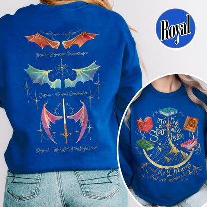 Fan Of ACOTAR Series Two Sided Sweatshirt,Velaris Sweatshirt Acotar Velaris City Of Starlight,Rhysand Sweatshirt,The Bat Boys Sweatshirt,SJM Inspired Sweatshirt