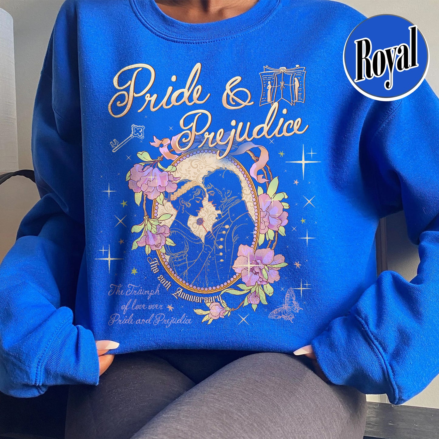 Bookish Sweatshirt, Pride and Prejudice 20th Anniversary Sweatshirt for Fan, Pemberley Sweatshirt