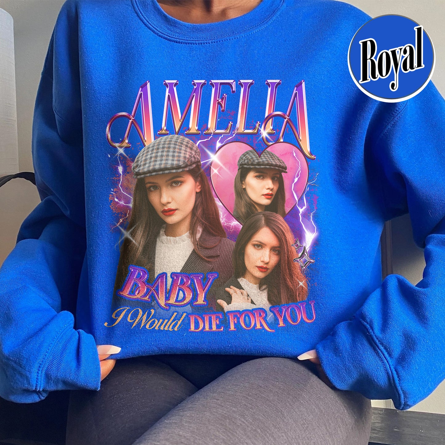 Custom Girlfriend Photo Sweatshirt, Make Your Own Sweatshirt Picture, Sweatshirt With Girlfriend Face