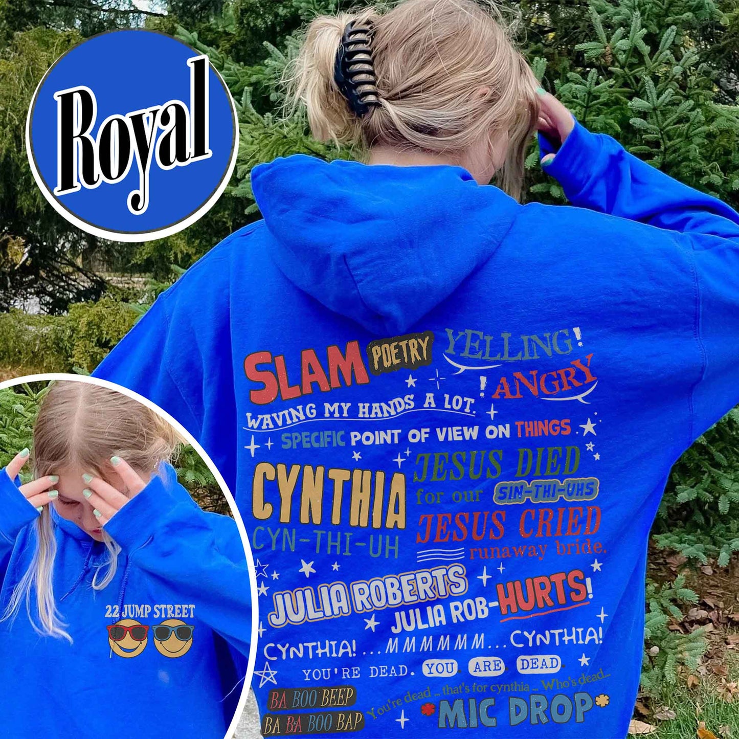 Cynthia Slam Poetry Hoodie, Hoodie With Poetry, Funny Hoodie, 22 Jumb Street Hoodie, Slam Poetry Quotes
