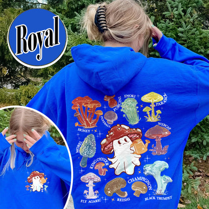 Halloween Hoodie, Magic Mushroom Microdose Hoodie, Mystical Mushroom Ghost Hoodie