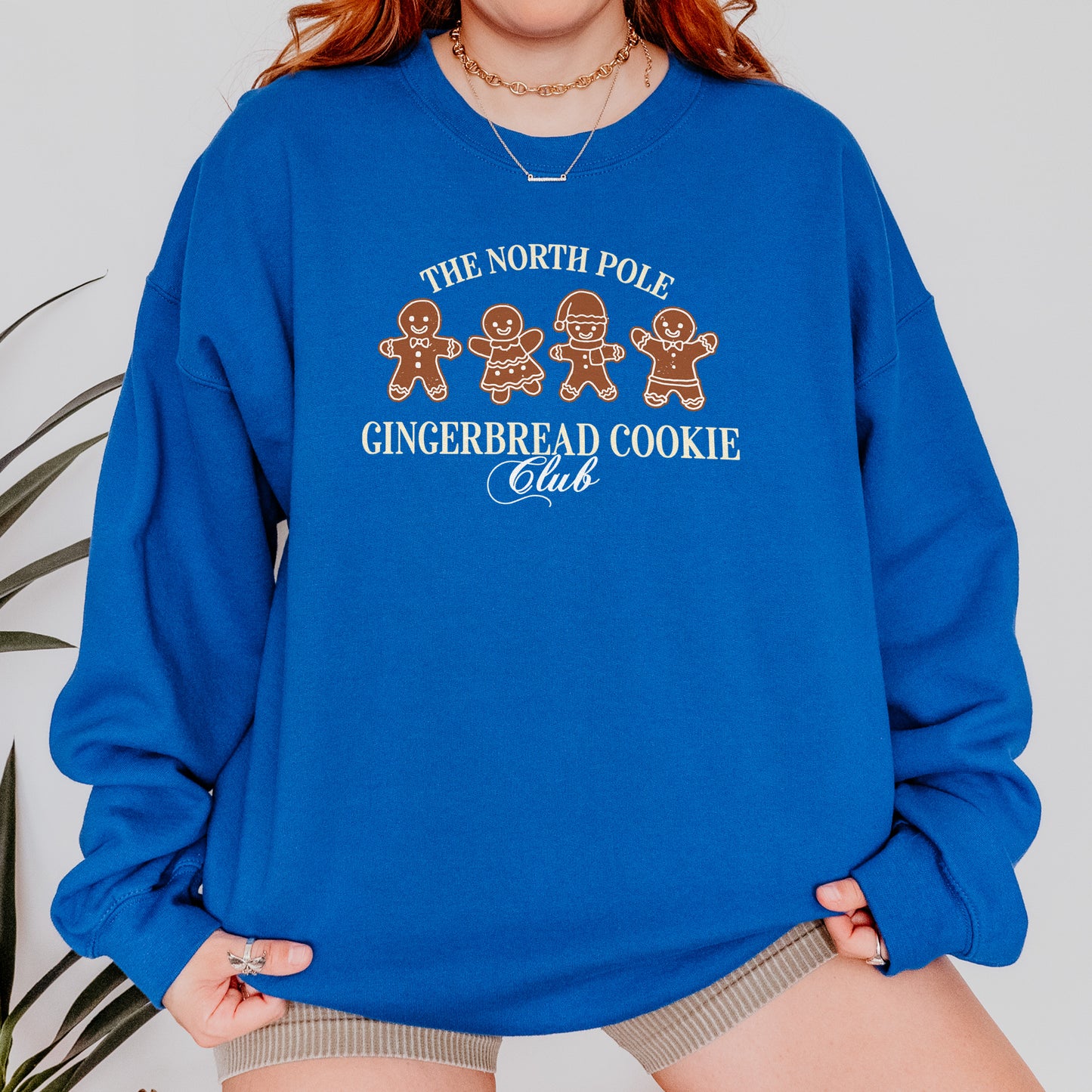 Gingerbread Cookie Club Sweatshirt: Vintage Holiday Sweatshirt